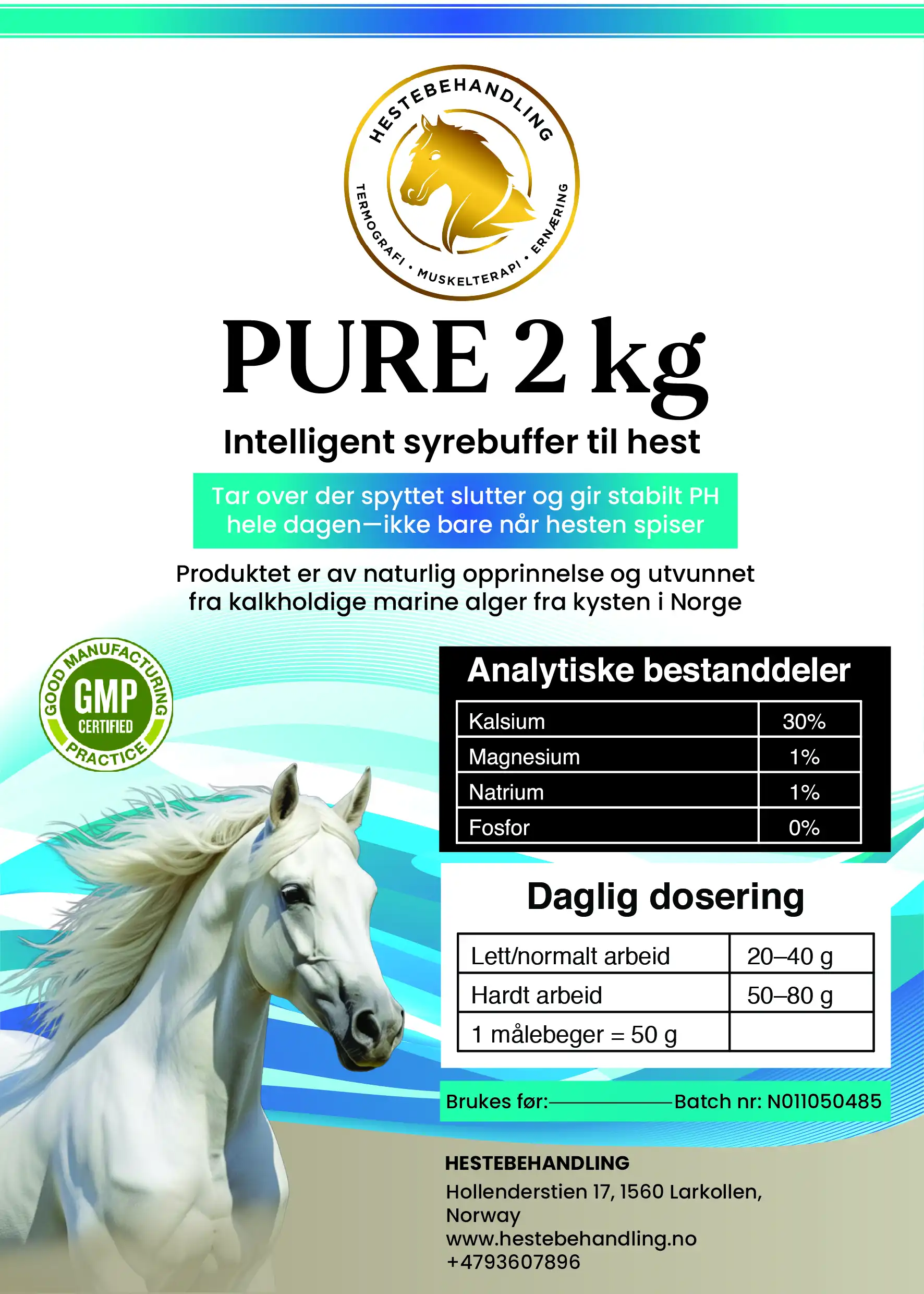 Pure – Naturlig Syrebuffer 2Kg - Bilde 2